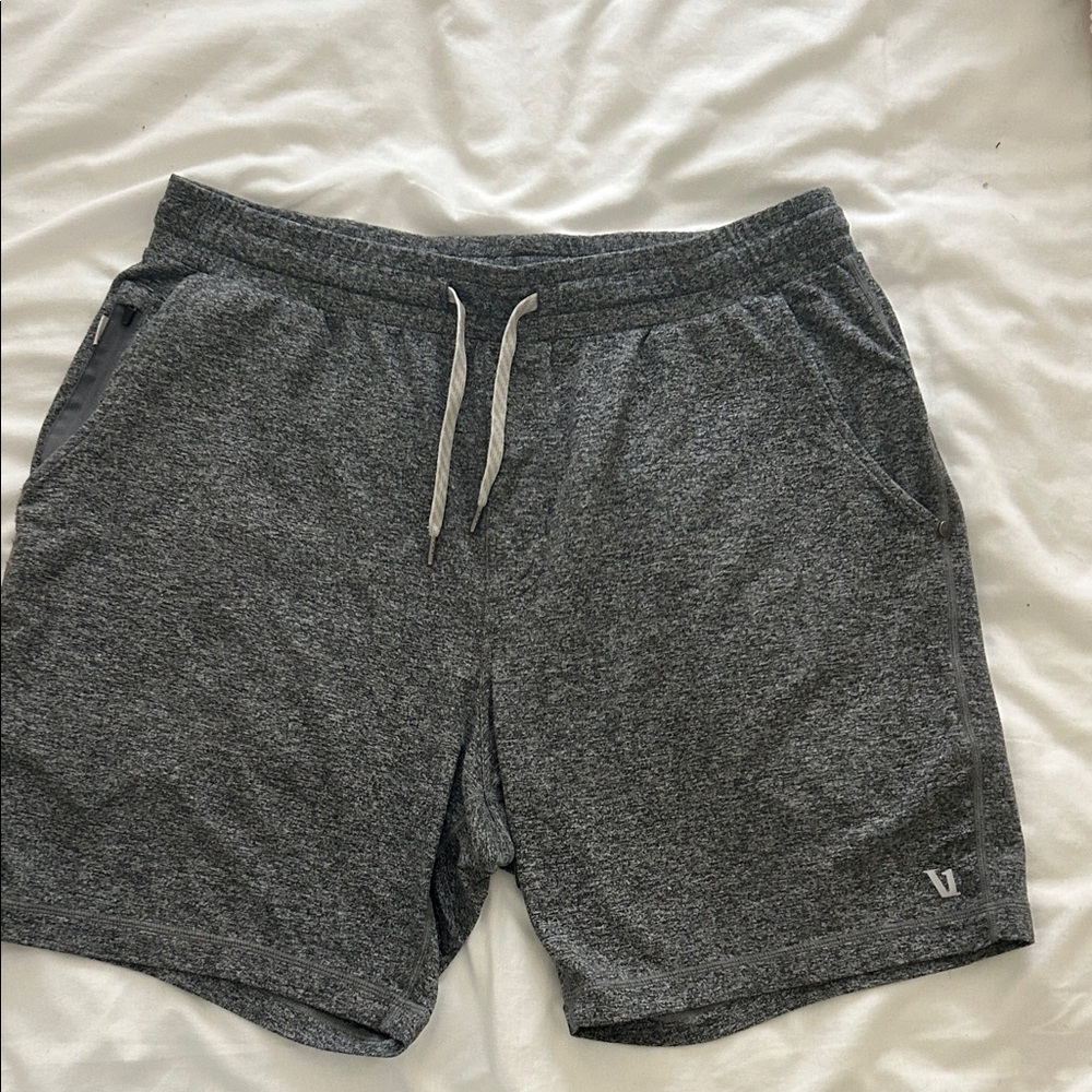 Vuori Charcoal Athletic Shorts for Men